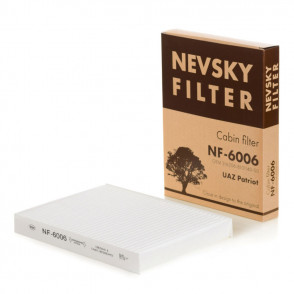NF6006 НЕВСКИЙ ФИЛЬТР салонный FIAT Doblo Cargo Idea Punto II LANCIA Musa Ypsilon UAZ УАЗ Patriot NF6006-1